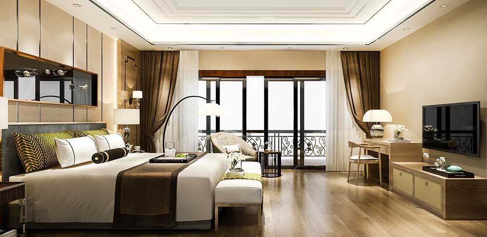 Spacious living area design at Casagrand Gaganpahad